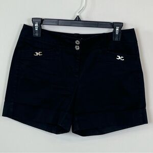 White House Black Market Cotton Spandex Women's Black Shorts -Size 2